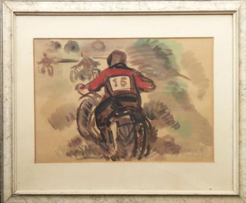 Aquarelle - paper - František Doubrava - 1953 Aquarelle - paper - František Doubrava - 1953