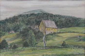 Jan Rambousek - Farm in hilly countryside Jan Rambousek - Farm in hilly countryside