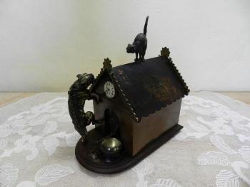 metal decoration - bronze, wood - 1850 metal decoration - bronze, wood - 1850