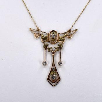 Gold art nouveau collier Gold art nouveau collier