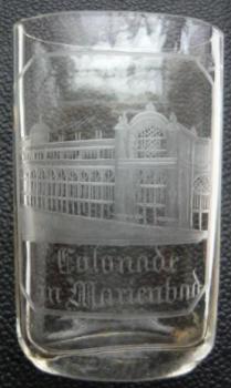 Glass Spa Sipping Cup - 1890 Glass Spa Sipping Cup - 1890