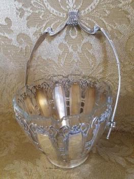 Glass Dish in Metal Mounting - silver - 1920 Glass Dish in Metal Mounting - silver - 1920