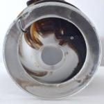 Vase with milk and brown glass Vase with milk and brown glass