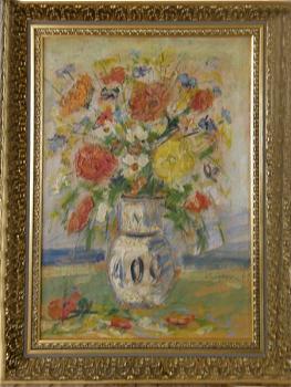 Still Life with Flowers - V. Daněk - 1949 Still Life with Flowers - V. Daněk - 1949