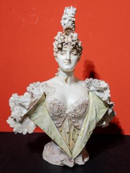 Porcelain Girl Figurine - AMPHORA, Riessner-Stellmacher a Kessel - 1897 Porcelain Girl Figurine - AMPHORA, Riessner-Stellmacher a Kessel - 1897