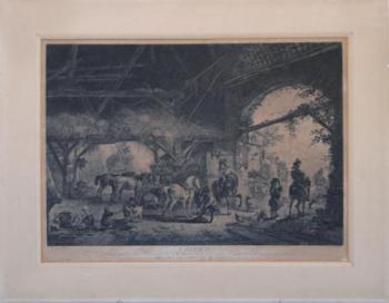 Painting - J.Moyreau  (1690 – 1762)  - 1734 Painting - J.Moyreau  (1690 – 1762)  - 1734