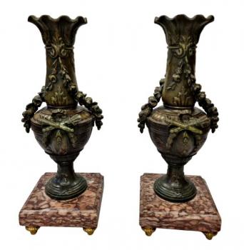 metal decoration - metal, marble - 1880 metal decoration - metal, marble - 1880