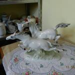 Porcelain Group of Figures - white porcelain - Hutschenreuther Germany - 1950 Porcelain Group of Figures - white porcelain - Hutschenreuther Germany - 1950