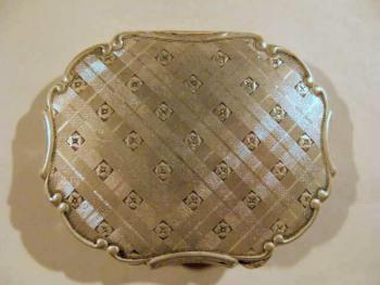Silver Powder Box - silver - 1920 Silver Powder Box - silver - 1920