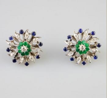 Earrings - gold, diamond - 1995 Earrings - gold, diamond - 1995