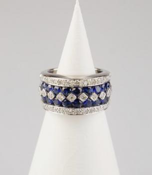 Ladies' Gold Ring - white gold, diamond - CEI - 1990 Ladies' Gold Ring - white gold, diamond - CEI - 1990