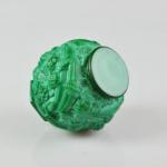 Vase - pressed glass, Malachite - manufactured Curt Schlevogt, design Artur Plewa - 1935 Vase - pressed glass, Malachite - manufactured Curt Schlevogt, design Artur Plewa - 1935