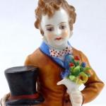 Man with hat and bouquet - Rudolstadt, Volkstedt Man with hat and bouquet - Rudolstadt, Volkstedt