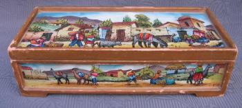 Painted Jewelry Box - 1950 Painted Jewelry Box - 1950