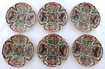 Six plates with dragons and helmets - Ditmar, Znai Six plates with dragons and helmets - Ditmar, Znai