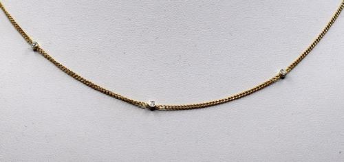 Gold chain with diamonds, Italy, 1970 Gold chain with diamonds, Italy, 1970