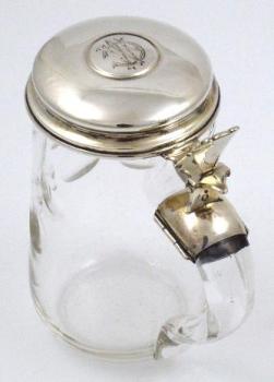 Glass Tankard - glass, silver - 1921 Glass Tankard - glass, silver - 1921