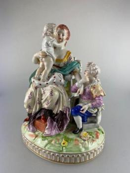 Porcelain Group of Figures - 1880 Porcelain Group of Figures - 1880