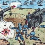 Turkish artillerymen, defending the coastal fortre Turkish artillerymen, defending the coastal fortre