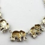 Silver necklace with elephants Silver necklace with elephants