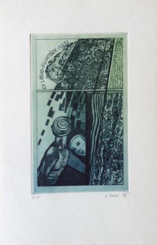 Milan Erazim - Ex libris Frantisek Pultr  Milan Erazim - Ex libris Frantisek Pultr