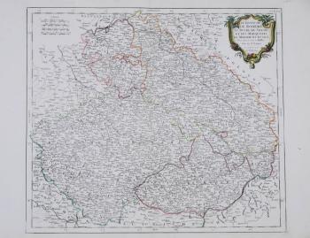 Map of Bohemia, Moravia, Silesia and Lauzitz, 1777 Map of Bohemia, Moravia, Silesia and Lauzitz, 1777