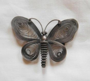 Brooch - patinated brass - 1920 Brooch - patinated brass - 1920