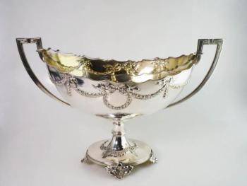 Jardiniere - glass, silver - 1918 Jardiniere - glass, silver - 1918