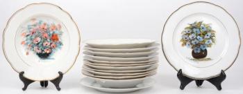Plates - porcelain, painted porcelain - 1947 Plates - porcelain, painted porcelain - 1947