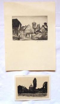 Jaroslav Svab - Dresden, Aisle with a tower  Jaroslav Svab - Dresden, Aisle with a tower