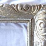 Silver frame with cut corners Silver frame with cut corners