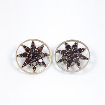 Earrings with Garnets - 1900 Earrings with Garnets - 1900