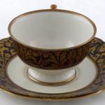 Mocca cup with golden scrolls - Langenthal, Switze Mocca cup with golden scrolls - Langenthal, Switze