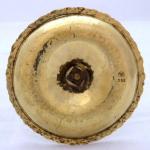 Fine brass candle holder with bowl Fine brass candle holder with bowl