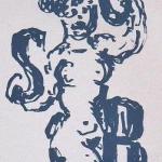 Jan Bauch - Naked woman with letters Jan Bauch - Naked woman with letters