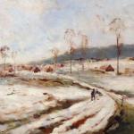 Vladimir Kliment - A snowy road to the village Vladimir Kliment - A snowy road to the village