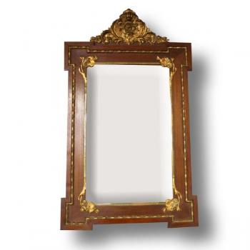 Mirror - solid walnut wood - 1820 Mirror - solid walnut wood - 1820