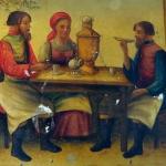 Painted Russian lacquer box - Vishnyakov Painted Russian lacquer box - Vishnyakov