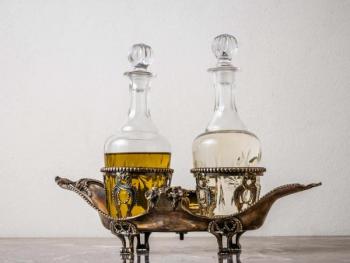 Silver Table Set - crystal, silver - 1910 Silver Table Set - crystal, silver - 1910