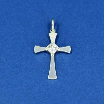 Gold cross with diamond Gold cross with diamond