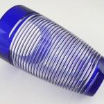 Vase, cobalt and crystal glass - glassworks Josefo Vase, cobalt and crystal glass - glassworks Josefo