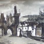 Rubes - On the Charles Bridge overlooking Hradcany Rubes - On the Charles Bridge overlooking Hradcany