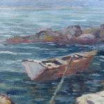 Josef Bino - Boat in the bay Josef Bino - Boat in the bay