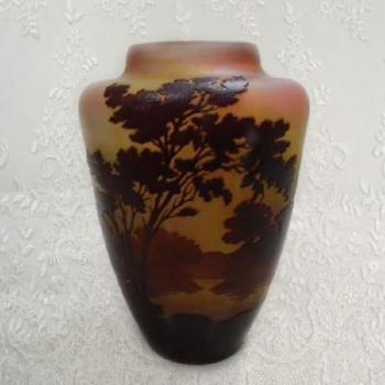 Vase - glass - Emile Galle - 1930 Vase - glass - Emile Galle - 1930