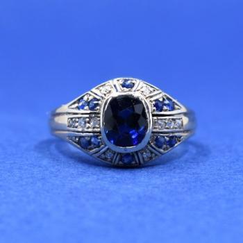 Ring - gold, brilliant cut diamond - 1940 Ring - gold, brilliant cut diamond - 1940