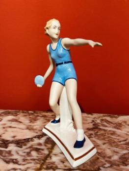 Porcelain Girl Figurine - Royal Dux - 1935 Porcelain Girl Figurine - Royal Dux - 1935