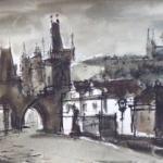 Rubes - On the Charles Bridge overlooking Hradcany Rubes - On the Charles Bridge overlooking Hradcany