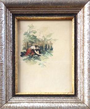 Frantisek Pavelka - Girl on a flower bed Frantisek Pavelka - Girl on a flower bed