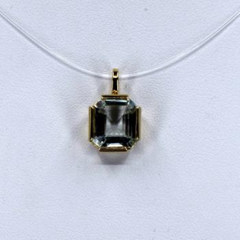 Pendant - gold, aquamarine - 2000 Pendant - gold, aquamarine - 2000