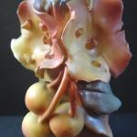 Ceramic vase with cherries Ceramic vase with cherries